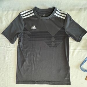 Adidas Grey Climate Top with 3-stripe accents Boys Medium